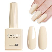 Canni Nude Color Gel Polish 1Pcs Gel Nude Nail Polish Nude Color High Gloss Soak Off U V Gel Nail French Nail Manicure Salon Di