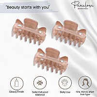 Parcelona French Classic Very Small 1 12 Claw Clips With Tight Spring Set Of 3 Girls Hair Jaw Claw Clips Durable Styling Women