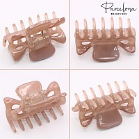 Parcelona French Classic Very Small 1 12 Claw Clips With Tight Spring Set Of 3 Girls Hair Jaw Claw Clips Durable Styling Women