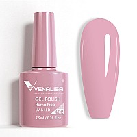 Venalisa Pink Gel Nail Polish 1 Pcs Nude Pink Color Gel Polish Soak Off Uv Gel Diy At Home Manicure Salon Nail Art For Girls Wom