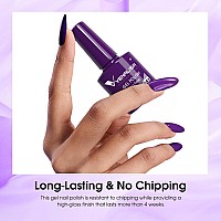 Venalisa Purple Gel Nail Polish 1 Pcs Dark Purple Color Gel Polish Soak Off Uv Gel Diy At Home Manicure Salon Nail Art For Girls