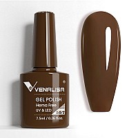 Venalisa Brown Fall Gel Nail Polish 1 Pcs Coffee Brown Color Fall Gel Polish Soak Off Uv Gel Diy At Home Manicure Salon Nail Art