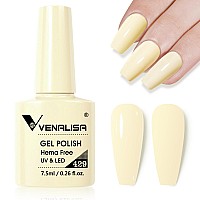 Venalisa Yellow Gel Nail Polish 1 Pcs Pastel Yellow Color Gel Polish Soak Off Uv Gel Diy At Home Manicure Salon Nail Art For Gir