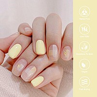 Venalisa Yellow Gel Nail Polish 1 Pcs Pastel Yellow Color Gel Polish Soak Off Uv Gel Diy At Home Manicure Salon Nail Art For Gir