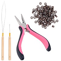 Neitsi Microlinks Hair Extensions Kit3Pcs Microlinks Beads Tools Pliers For Linkies Opener And Removal With 100Pcs Micro Nano R