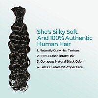 Lvnatu Ginger Boho Human Braiding Hair Color 350 For Bohemian Knotless Braids Deep Wave Bulk No Weft 2 Bundles 100G 22 Inch