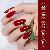 Venalisa Red Gel Polish 1 Pcs Red Color Gel Nail Polish Soak Off Uv Gel Diy At Home Manicure Salon Nail Art For Girls Women