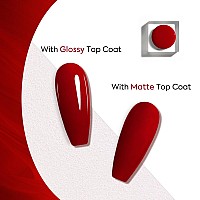 Venalisa Red Gel Polish 1 Pcs Red Color Gel Nail Polish Soak Off Uv Gel Diy At Home Manicure Salon Nail Art For Girls Women