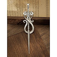 Haqul Baphomet Head Hairpin Viking Jewelry Clip Minimalist Celtic Knot Hair Accessories For Women