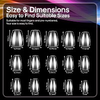 Inenk Wide Short Coffin Nail Tips Professional Gel Tips Are Designed For Short Small Wide Nail Beds Enhance Your Nail Extensi