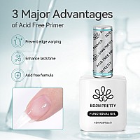 Born Pretty Nail Primer Acid Free Natural Nail Bond Primer Nail Primer For Gel Nail Polish Non Acid Primer For U V Gels Fast