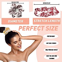 Cutebe 8 Pack Hair Ties Satin Hair Scrunchies For Women Soft Elastic Hair Ties No Damage Ponytail Holders Rubber Bands Hair Acce