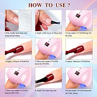 Meet Across 12Pcs Gel Nail Polish Setsoak Off Uv Led Lamp Gel Nail Polish Kitfashion Shimmer Nail Art Design Gifts For Women M