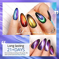 Ur Sugar 6 Colors 9D Cat Magnetic Eye Gel Nail Polish Set Magnetic Gel Polish Kit With Magnet Stick Galaxy Chameleon Holograph