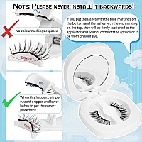 Kevkev Magnetic Eyelashes Natural Look Magnetic Lashes Kit Soft Magnets False Eyelashes With Applicator Lash Fixer Reusable No G