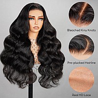 Superlook Wear And Go Glueless Wigs Human Hair Pre Cut Lace 240 Density 13X4 Transparent Lace Front Wig Human Hair Upgraded 12A