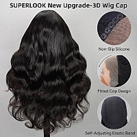 Superlook Wear And Go Glueless Wigs Human Hair Pre Cut Lace 240 Density 13X4 Transparent Lace Front Wig Human Hair Upgraded 12A