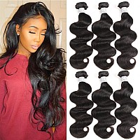 Wingirl Body Wave Human Hair 3 Bundles Double Weft 10A Brazilian Hair Bundles