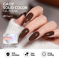 Gaoy Gel Nail Polish Brown Caramel Nude Red Gel Polish Kit For Salon Gel Manicure And Nail Art Diy At Home