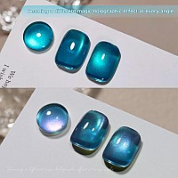 Gaoy Glitter Cat Eye Gel Nail Polish Set With Magnet Colorful Galaxy For Holographic Cat Eye Salon Gel Manicure And Nail Art Di