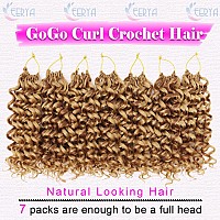 7 Packs Gogo Curl Crochet Hair 10 Inch Short Curly Crochet Hair For Women Water Wave Beach Curl Deep Twist Crochet Braids Synthe