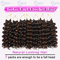 7 Packs Gogo Curl Crochet Hair 10 Inch Short Curly Crochet Hair For Women Water Wave Beach Curl Deep Twist Crochet Braids Synthe