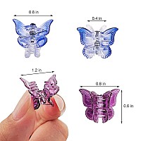 50 Packs Assorted Color Butterfly Hair Clips Beautiful Mini Butterfly Hair Clips Hair Accessories For Women And Girls Black B