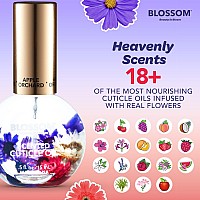 Blossom Hydrating Moisturizing Strengthening Gourmand Scented Cuticle Oil Infused With Real Flowers Made In Usa 05 Fl Oz