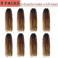 Marley Hair 24 Inch Marley Twist Hair Afro Twist Marley Braiding Hair For Faux Locs Crochet Hair Synthetic Hair Extensions8Pack