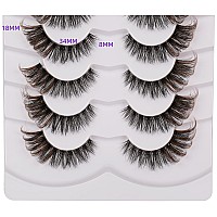 Gmagictobo False Eyelashes Fluffy Cat Eye Look Clear Band Lashes With Brown Tails Soft Strips Natural Eyelashes 8 Pairs