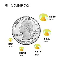 Blinginbox 5000Pcs Flatback Rhinestonesresin Non Hotfix Rhinestones Large Quantity Wholesale For Crafts Diy Creative Designclo