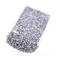 Blinginbox 50000Pcs Flatback Rhinestones Silver Backing Resin Non Hotfix Rhinestones Large Quantity Wholesale For Crafts Creativ