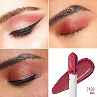 Oulac Matte Eyeshadow Red Liquid Eyeshadow Liquid Eyeliner Available In 32 Colors Shimmermetallicmatte Eyeshadowsoneswipe C