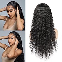 Ibntohat 13X6 Hd Transparent Deep Wave Lace Front Wigs Human Hair Wigs For Women Glueless Brazilian Virgin Lace Frontal Wigs Hum