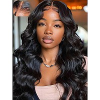 Beauty Forever 7X5 Bye Bye Knots Put On And Go Glueless Wig Pre Cut 3D Body Wave Lace Front Wig Human Hair With Bleached Knots P