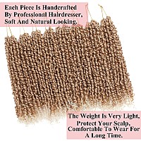 Alrence Passion Twist Crochet Hair 8 Packs Pre Twisted Passion Twist Hair For Women Soft Bohe Prelooped Crochet Braids 14 Inch