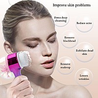 Beomeen Face Brush 2 In 1 Silicone Facial Cleansing Exfoliating Brush Soft Bristles Pore Deep Cleansing Manual Dual Face Wash S