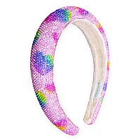 Frog Sac Padded Headbands For Girls Rhinestone Toddler Hair Accessories Little Girl Rainbow Heart Hair Bands Kids Sparkle He