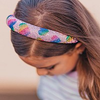 Frog Sac Padded Headbands For Girls Rhinestone Toddler Hair Accessories Little Girl Rainbow Heart Hair Bands Kids Sparkle He