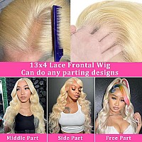 30Inch 613 Lace Front Wig Human Hair 13X4 Hd Transparent Body Wave Wigs Human Hair Blonde Lace Front Wigs Human Hair Pre Plucked