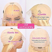 30Inch 613 Lace Front Wig Human Hair 13X4 Hd Transparent Body Wave Wigs Human Hair Blonde Lace Front Wigs Human Hair Pre Plucked