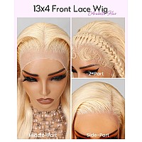 Arabella 613 Lace Front Wig Human Hair 13X4 Ready To Go Glueless Wig 12A Blonde Lace Front Wigs Human Hair 210 Density 613 Stra