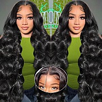 28 Inch 5X5 Hd Lace Closure Wigs Human Hair Wear And Go Glueless Wigs Human Hair Pre Plucked Pre Cut 180 Density Body Wave Lace