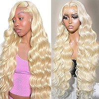 Caijuxing 613 13X4 Lace Front Wig Human Hair Blonde Wig Human Hair 180 Density Body Wave Lace Front Wigs Human Hair Pre Plucked