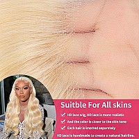 Caijuxing 613 13X4 Lace Front Wig Human Hair Blonde Wig Human Hair 180 Density Body Wave Lace Front Wigs Human Hair Pre Plucked