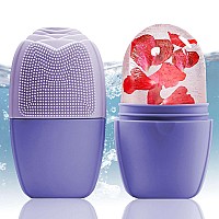 Xhjri Ice Face Roller Massagerice Cube Roller For Face Eyes And Neck Naturally Conditioning And Skin Caredepuff Eye Bagsred