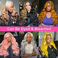 Caijuxing 613 Lace Front Wig Human Hair 613 Blonde Body Wave 13X4 Hd Transparent Lace Front Wig Human Hair Pre Plucked Blonde Wi