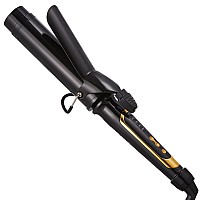 Lanvier 1 12 Inch Curling Iron 15 Barrel Curling For Medium Long Hair With Soft And Relax Curls Up To 450F Worldwide Volta