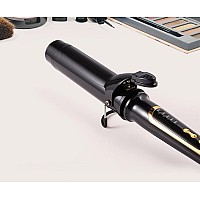 Lanvier 1 12 Inch Curling Iron 15 Barrel Curling For Medium Long Hair With Soft And Relax Curls Up To 450F Worldwide Volta