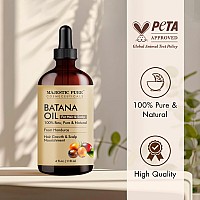 Majestic Pure Batana Oil For Hair Growth Moisturizes Scalp Hair Nourishing Volumizing 100 Pure Natural Peta Certi